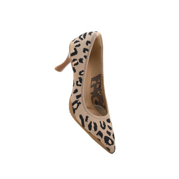 Cosy Island NIB VivaStep Minimalist Pointed Toe Leopard Heeled Pumps - Picture 2 of 10